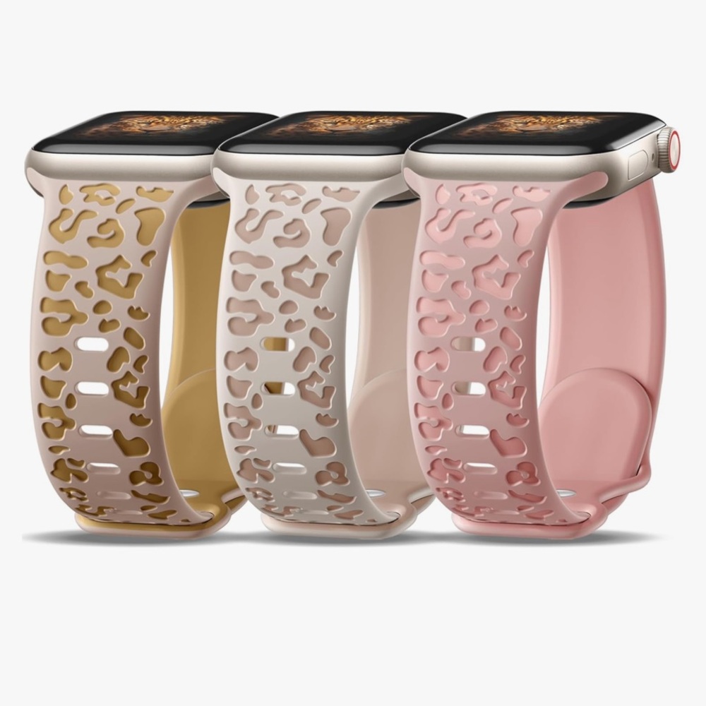 3 Pk Watch  Band Compatible - Apple Watch in 38MM 40MM 41MM 42MM 44MM 45MM 49MM